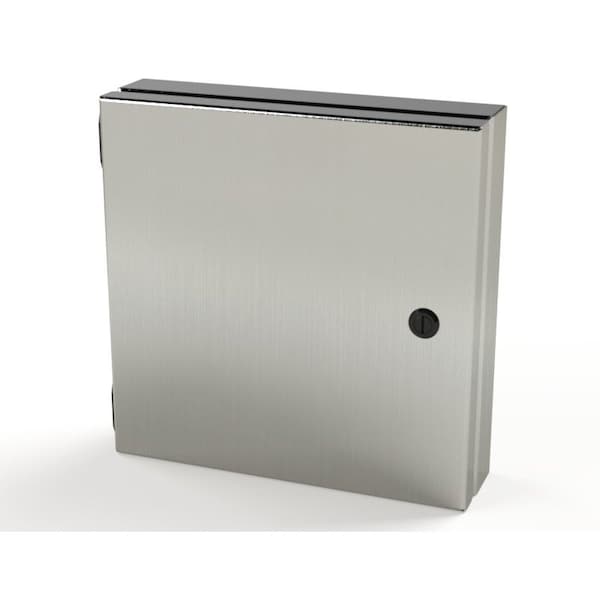 Electrical Enclosures, 10 in H, 1-1/2 in D, 10 in W, NEMA 3R, 4, 4X, 12, 13, 304 Stainless Steel
